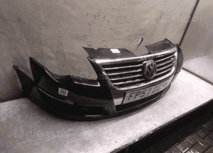 Zderzak przód przedni vw volkswagen passat B6 LC9Z czarny 4