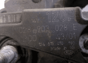 ALTERNATOR 028903028E VW AUDI 120A 1.9 TDI RADOM 2