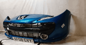 Zderzak przód przedni do peugeot 207 halogeny urban move kmf niebieski błękitny 3