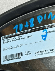 Lusterko lewe mercedes a W177 A45 amg 10+8PIN eu 7