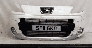 Zderzak przód przedni peugeot partner iii ewpa biały halogeny do malowania ! 1