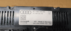 Panel nawiewu powietrza klimatyzacji klimatronic Audi A4 B8 8T1820043AC 8