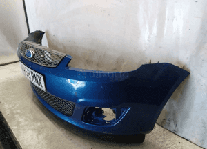Zderzak przód przedni ford fiesta MK.6 6 vi lift fl 36 niebieski błękitny halogeny 3
