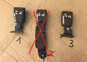 Zapinka zatrzask pasa tył Porsche Macan 95B857753 95B857754 1