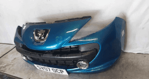 Zderzak przód przedni peugeot 207 urban move kmu niebieski błękitny halogeny 3