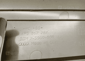 Osłona poszycie słupka lewy tył tylna lewa Audi A6 C6 Sedan 4F5867287 6