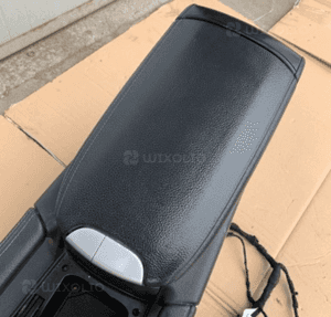mercedes gl ml 164 podłokietnik skora drewno dekor  beżowy czarny 12