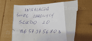 Instalacja wiązka świec żarowych Fiat Scudo II 2.0 HDI 9657375680 8