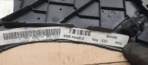 Osłona tunelu środkowego lewa Jaguar XF X250 8X23-F045D71-A 7