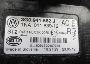 Halogen przeciwmgielny prawy vw passat B8 2014- 12