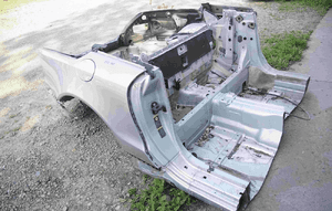 Cwiartka błotnik prawy lewy mercedes sl R230 kolor 744 7