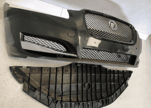 Jaguar xf X250 lift zderzak przód przedni czarny-chrom grill znaczek kratki 4XPDC płyta osłona kompletny 4