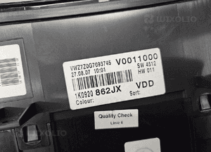VW Golf 5 V  Plus  1.4 1.6 zegar licznik 1K0920862JX 4