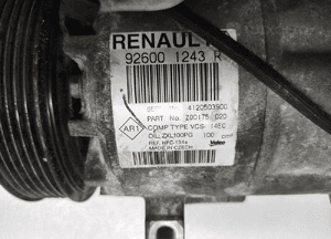 Sprężarka klimatyzacji renault clio iv rs 1.6 tce 926001243R 2016-2019 7