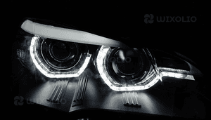 Lampy bmw X5 E70 07-10 ringi led 3D dzienne xenon 2