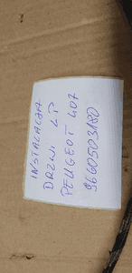 Wiązka instalacja drzwi lewy przód Peugeot 407 9660503180 9