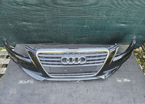 Zderzak Przód Przedni S-Line Czarny LY9B Atrapa Gril Kratki Halogeny Audi A4 B8 Sedan Kombi 09r 2