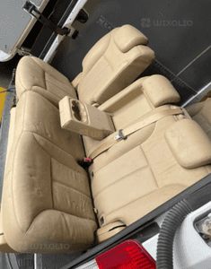 mercedes GL x 164 kanapa 2/1 tylna zagłówek siedzisko fotel skórzany BEŻOWA beż 6