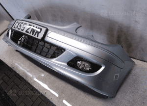 Zderzak przód przedni do mercedes clk W209 lift fl halogeny  spryskiwacze xenony C744 srebrny 3