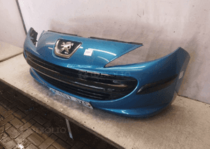 Zderzak przód przedni peugeot 207 kmu niebieski błękitny 2