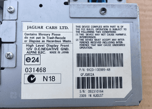 EKRAN NAWIGACJI WYŚWIETLACZ 9X23-10E889  Jaguar XF X250 3
