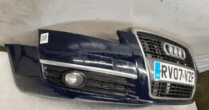 Zderzak przód przedni audi A6 C6 ciemny granatowy halogeny 5