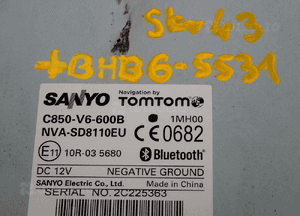 MAZDA6 ii gh radio cd nawigacja antena C850-V6-600 3