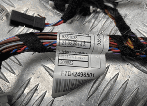 BMW F34 F36 WIĄZKA KABLI INSTALACJA KONSOLI 9361038 9361046 2