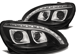 LAMPY Reflektory LED  DO MERCEDES W220 S-KLASA 1998 - 2005 Roku DAYLIGHT 2