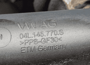 VW Passat B8 1.6 TDI rura waż powietrza 04L145770S 2
