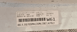 Bmw E92 E93 listwa progowa próg prawa m-pakiet 16