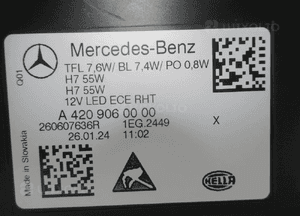 Lampa przednia przód lewa mercedes citan W420 A4209060000 2021 21