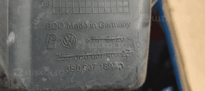 Pas przedni wzmocnienie grilla zderzaka ślizg VW Passat B5 FL  3B0807189 6