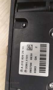 MERCEDES E 207 / E 212 panel grzania foteli 4