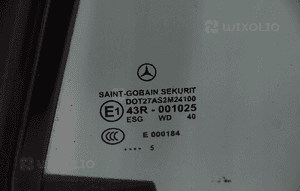 Szyba tylna lewa prawa kpl mercedes SL350 R230 05 4