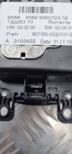 Bmw F10 F20 F30 panel kontroler idrive 9350723 16