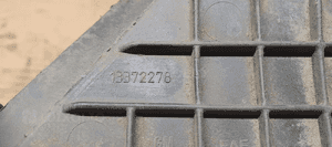 Osłona płyta pod zderzak lewy przód Opel Zafira C 13372278 5