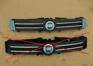 Grill atrapa przód fiat panda 737-A niebieska, czarna 1