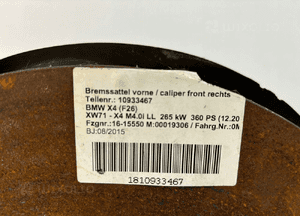 BMW X4 F26 M40i Zwrotnica komplet przód R - 15090 8