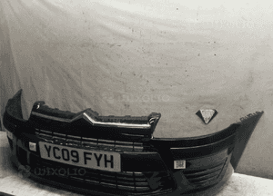 Zderzak przód przedni citroen C4 lift fl exl exld czarny halogeny 2