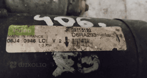 ROZRUSZNIK OPEL ASTRA H MERIVA A ZAFIRA B CORSA C 1.4 16V D6RA293 2