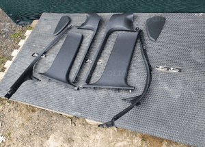 Oslona Slupka Progu Plastik Tapicerka Czarne Soul AUDI A4 B6 B7 2