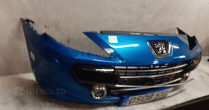 Zderzak przód przedni peugeot 307 lift fl kmf niebieski błękitny halogeny 4
