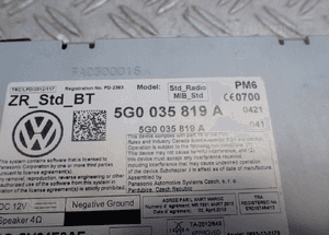CZYTNIK KART ODTWARZACZ CD VW GOLF VII 5G0035819A RADOM 3