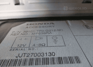 Radio kratka nawiewu honda jazz iii 39101-TF0 4
