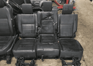 Siedzenia skórzane czarne komplet LAND ROVER DISCOVERY 3 III 5
