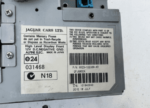 Jaguar XF Ekran wyświetlacza deski rozdzielczej 9X23-10E889-AB 3