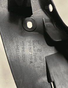 Seat altea ślizg zderzaka lewy tył 5P0807375A 3