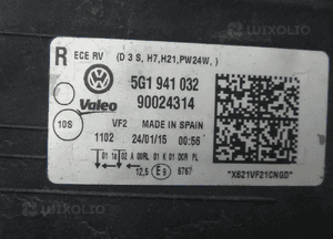 Vw golf vii drzwi prawe przednie ładne 10
