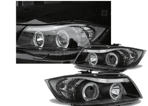 Lampy Reflektory BMW E90 E91 2005 -2008 Ringi LED Oświetl swoją drogę 3